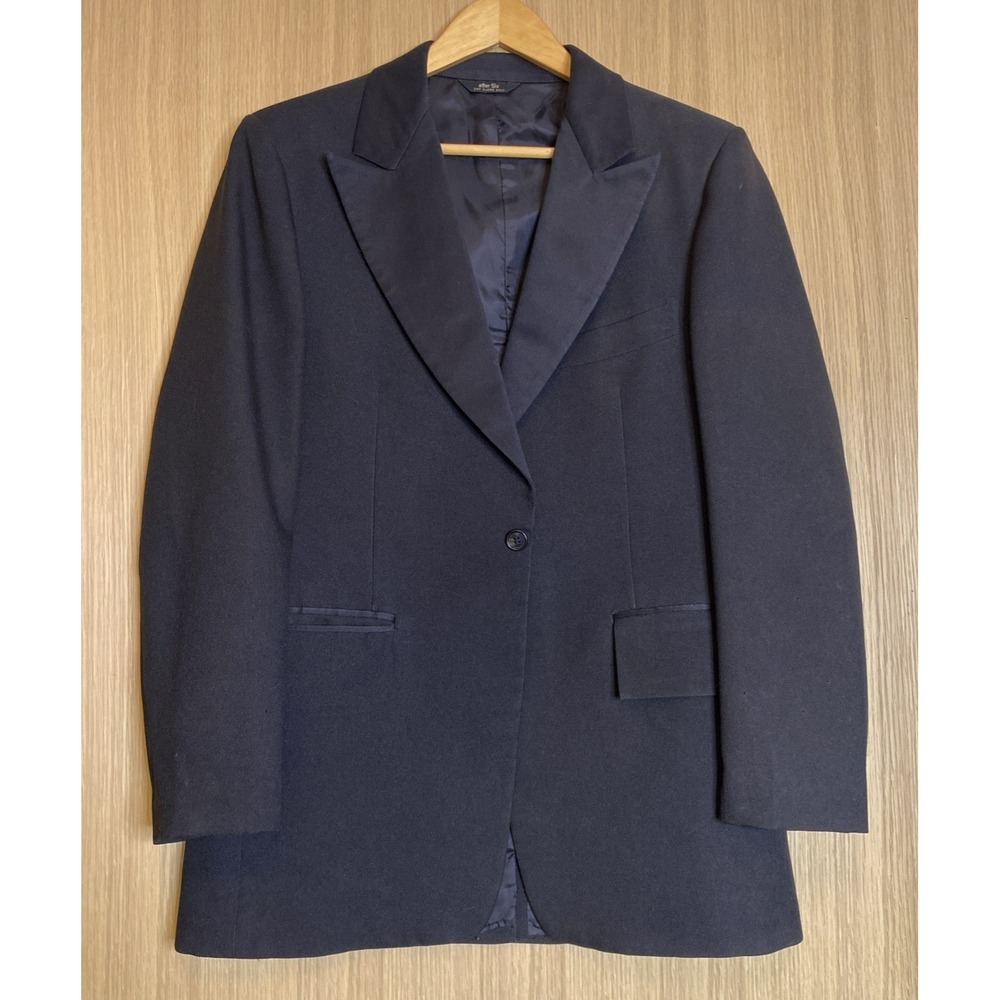 Vtg 50s After Six Mens 39 Reg Black Tuxedo Sport Jacket Black Tie Formal Prom